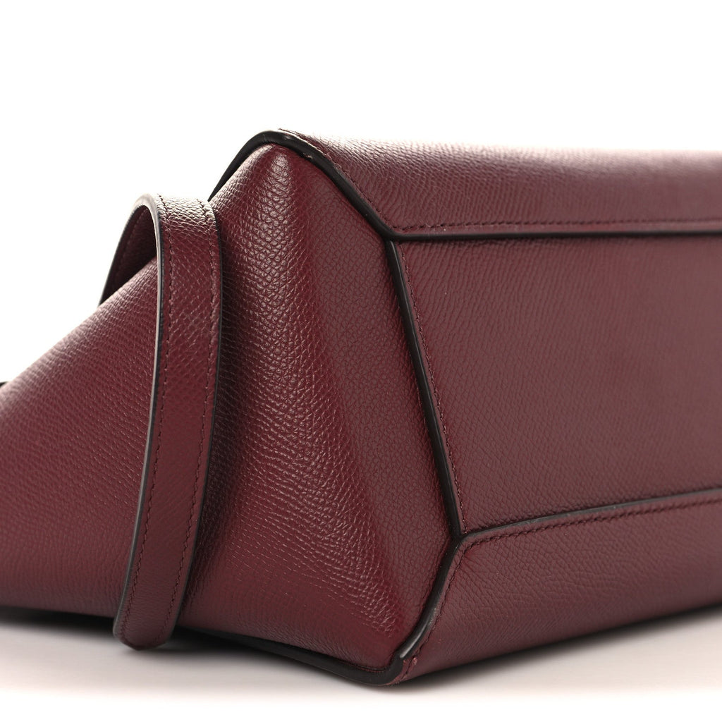 Grained Calfskin Micro Belt Bag Plum