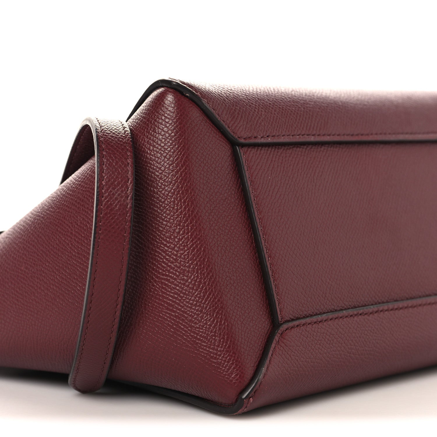 Grained Calfskin Micro Belt Bag Plum