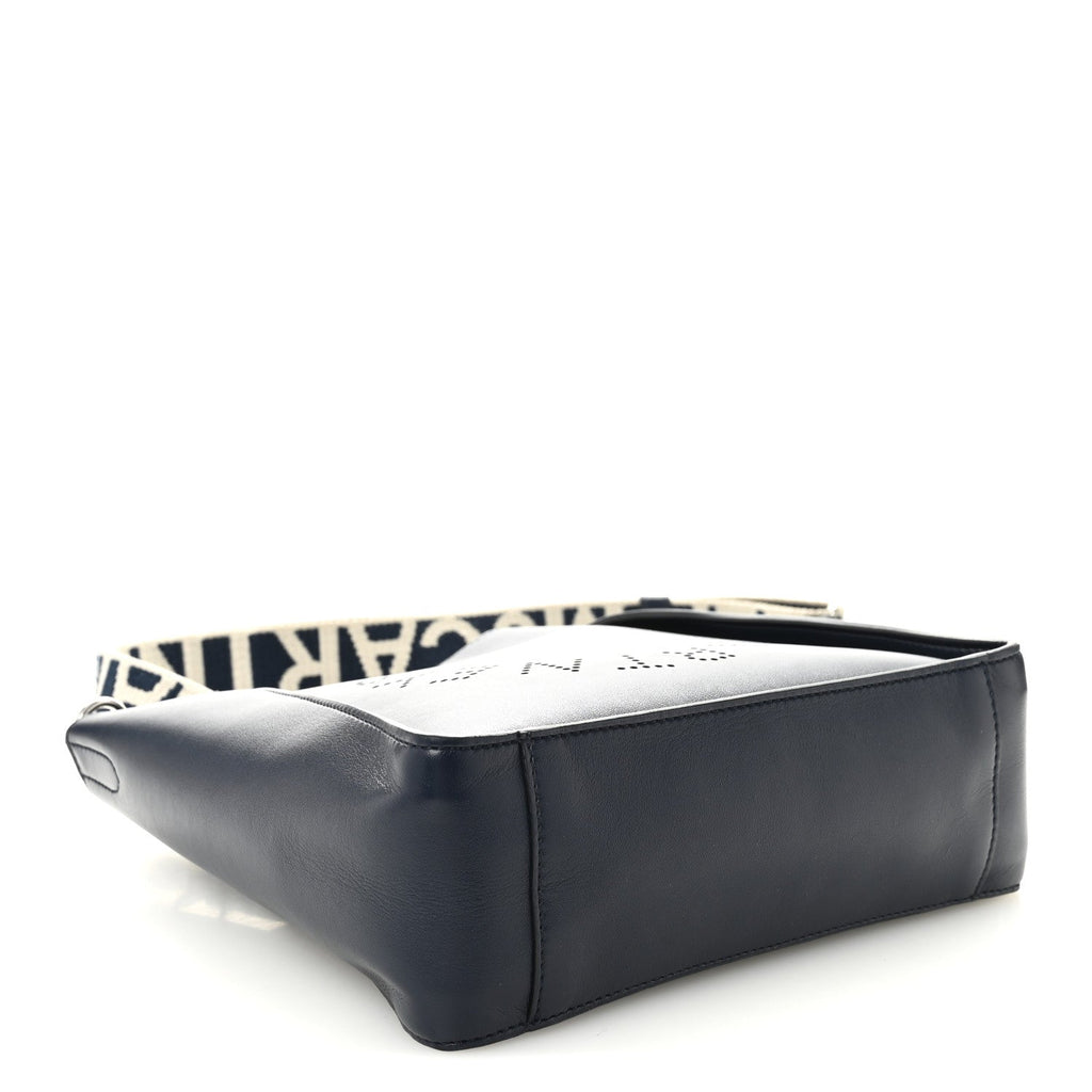 Eco Alter Nappa Perforated Logo Mini Crossbody Navy
