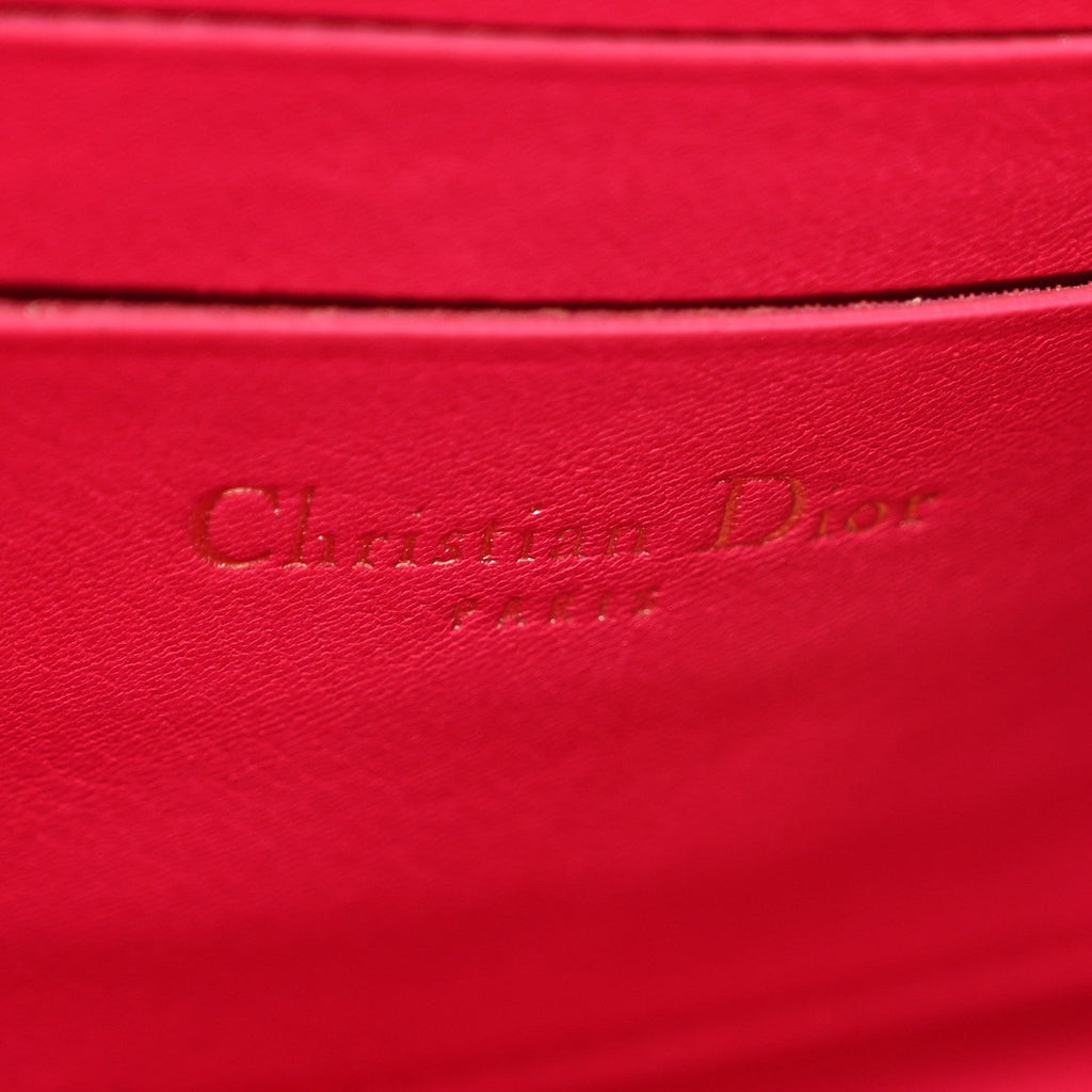 Patent Cannage Miss Dior Promenade Pouch Fuchsia