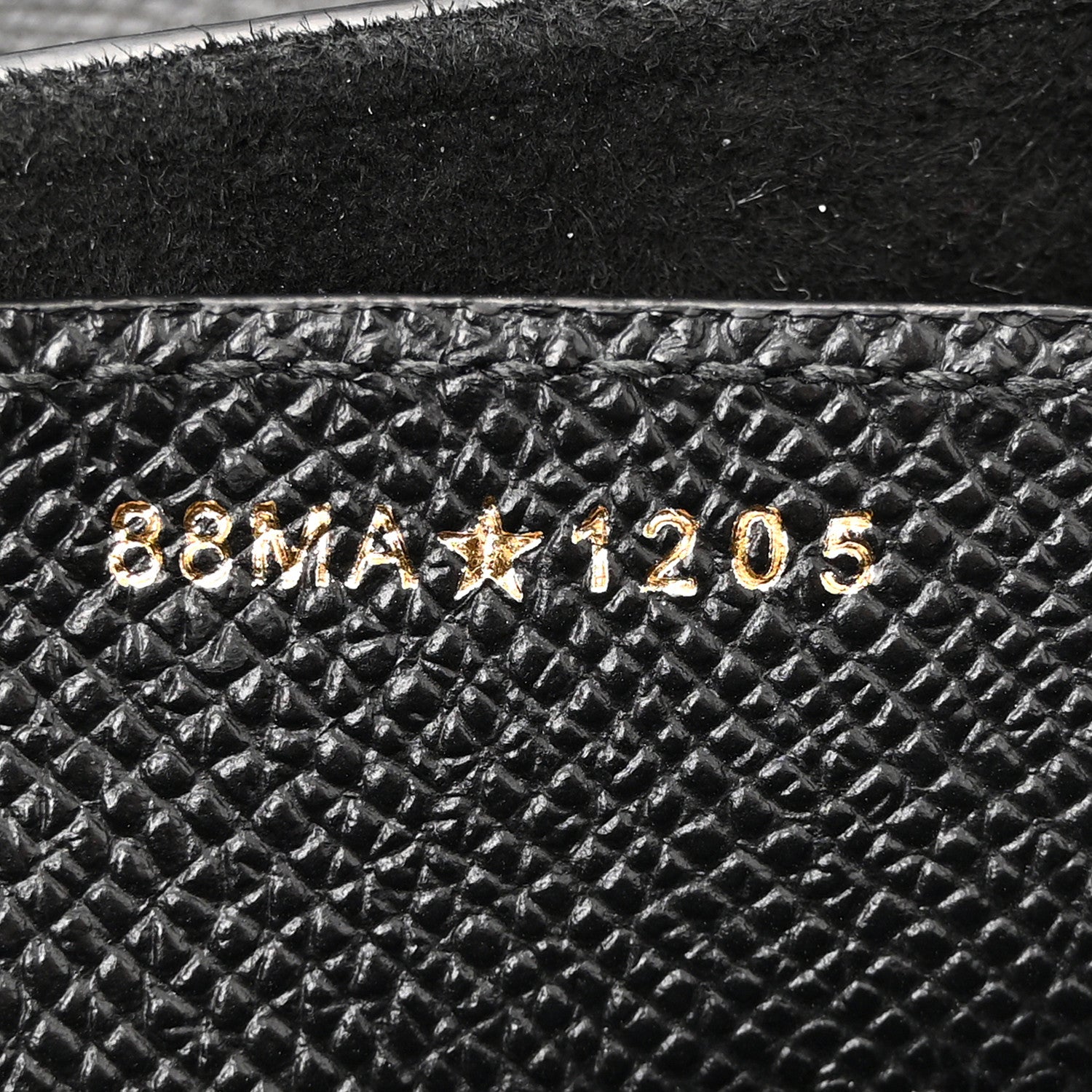Grained Calfskin Saddle Bag Black