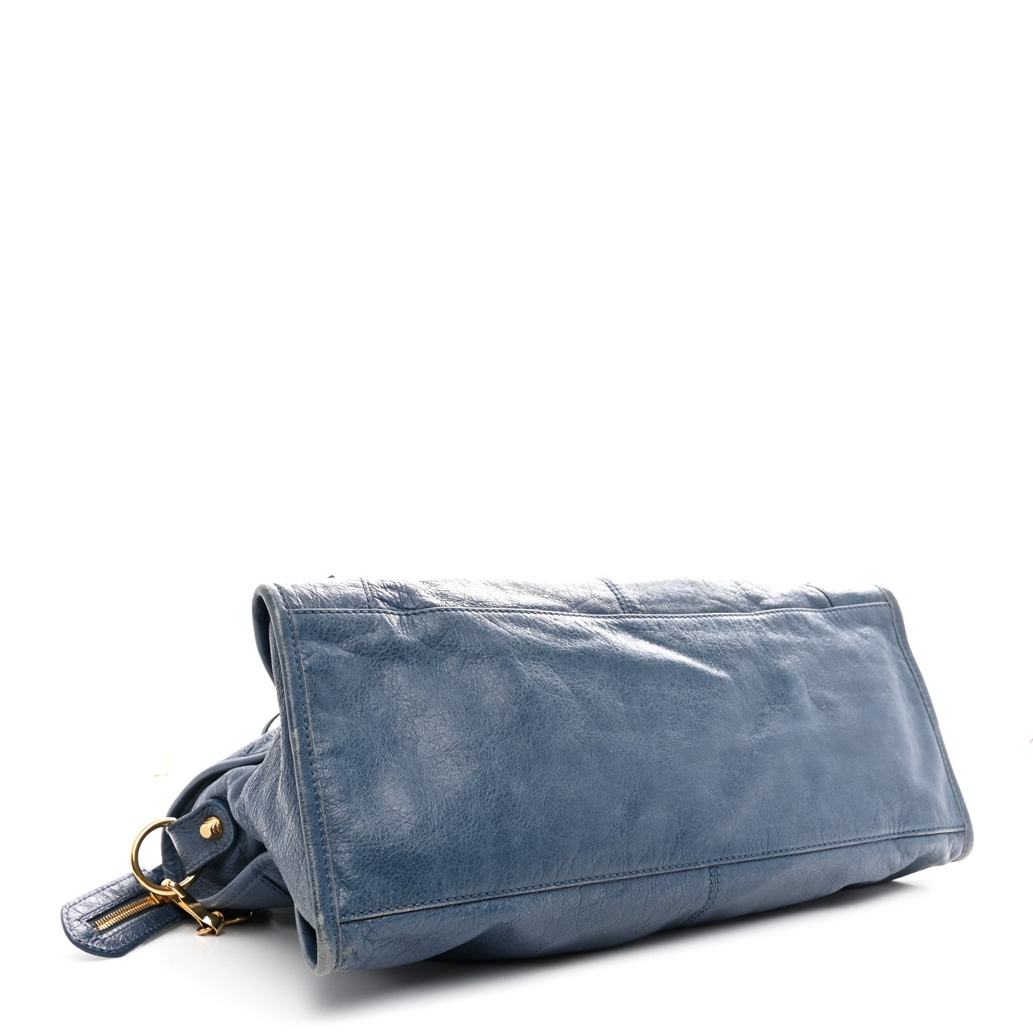 Agneau Giant 12 Gold Hardware Part Time Bleu Persan