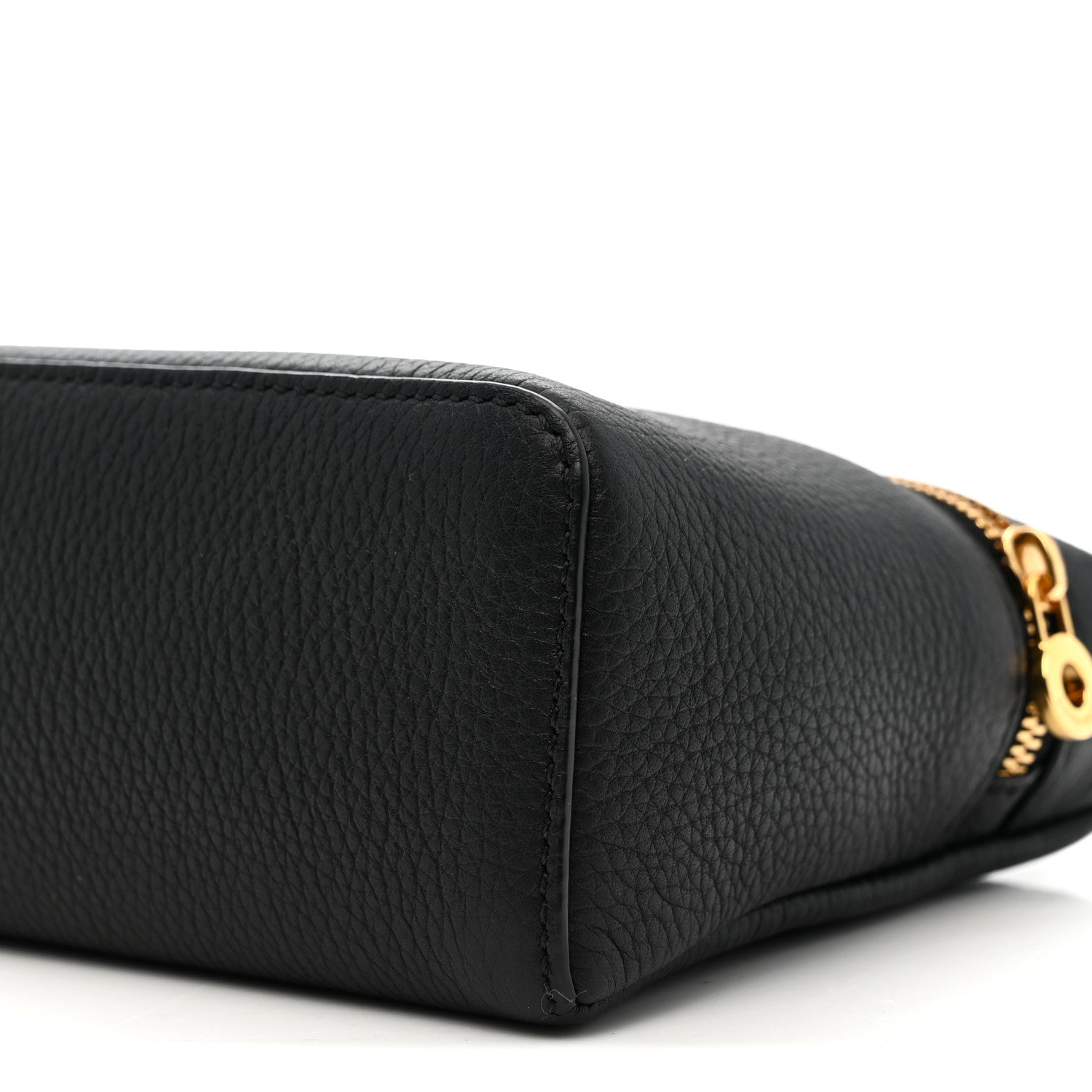 Grained Calfskin L19 Extra Pocket Pouch Black