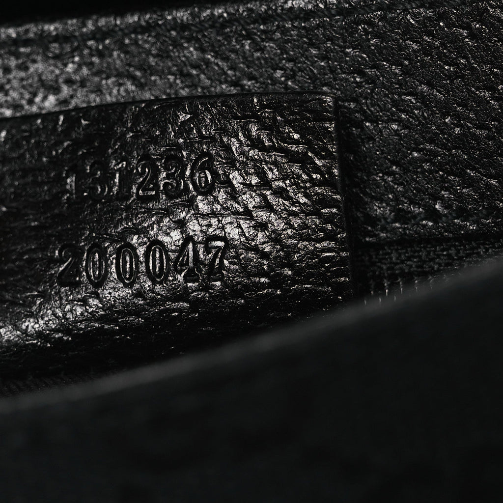 GG Monogram Web Buckle Belt Bag Black