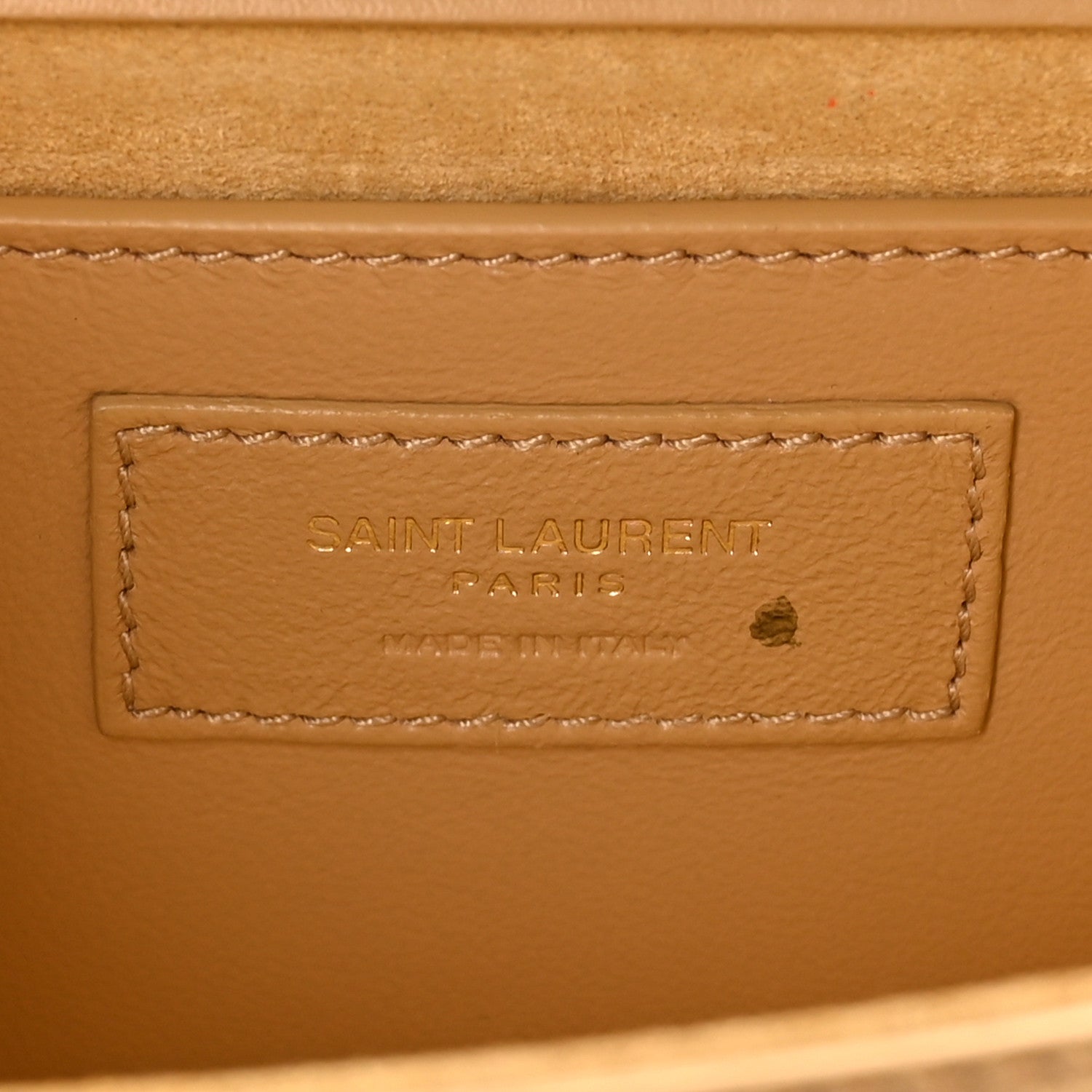 Metallic Calfskin Small Classic Monogram Kate Tassel Satchel Gold
