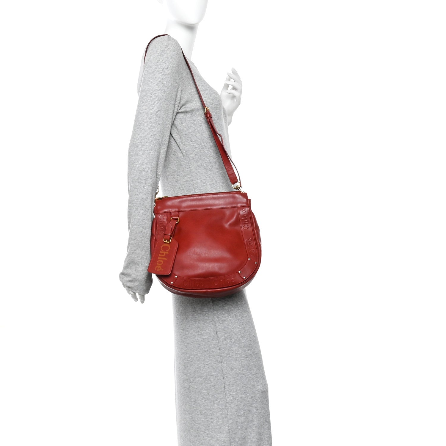 Calfskin Eden Crossbody Cherry