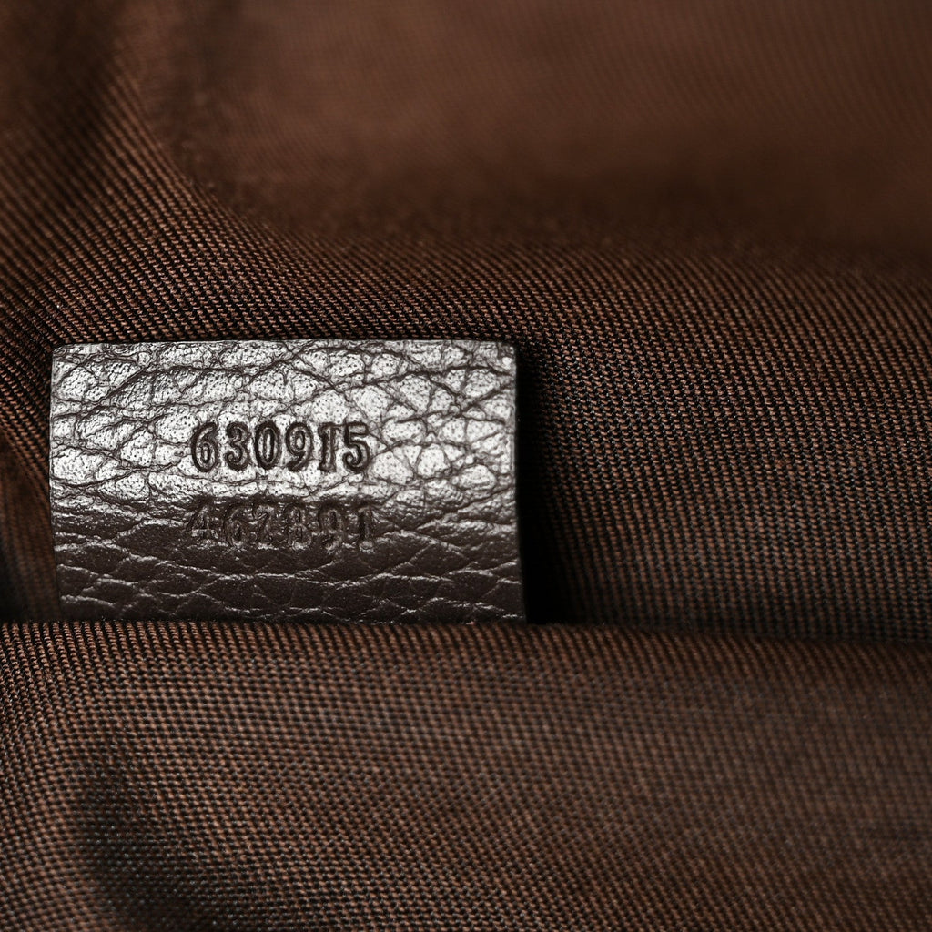 Monogram Dollar Calfskin Waist Pouch Beige Ebony Testa di Moro Marrone Scuro