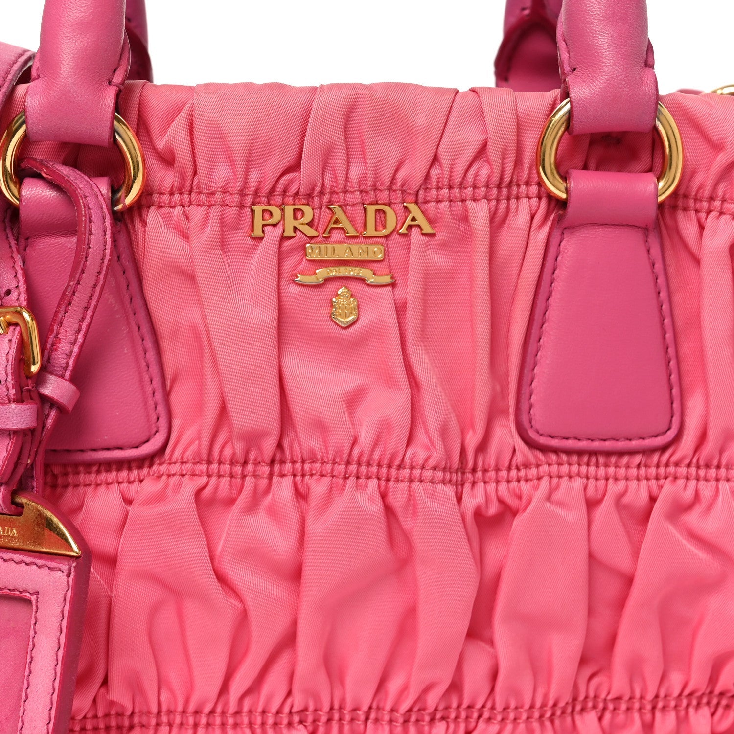 Tessuto Nylon Gaufre Small Tote Petalo