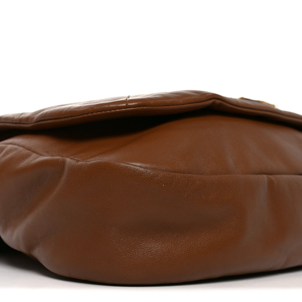 Lambskin Matelasse Monogram Large Jamie 4.3 Light Fox