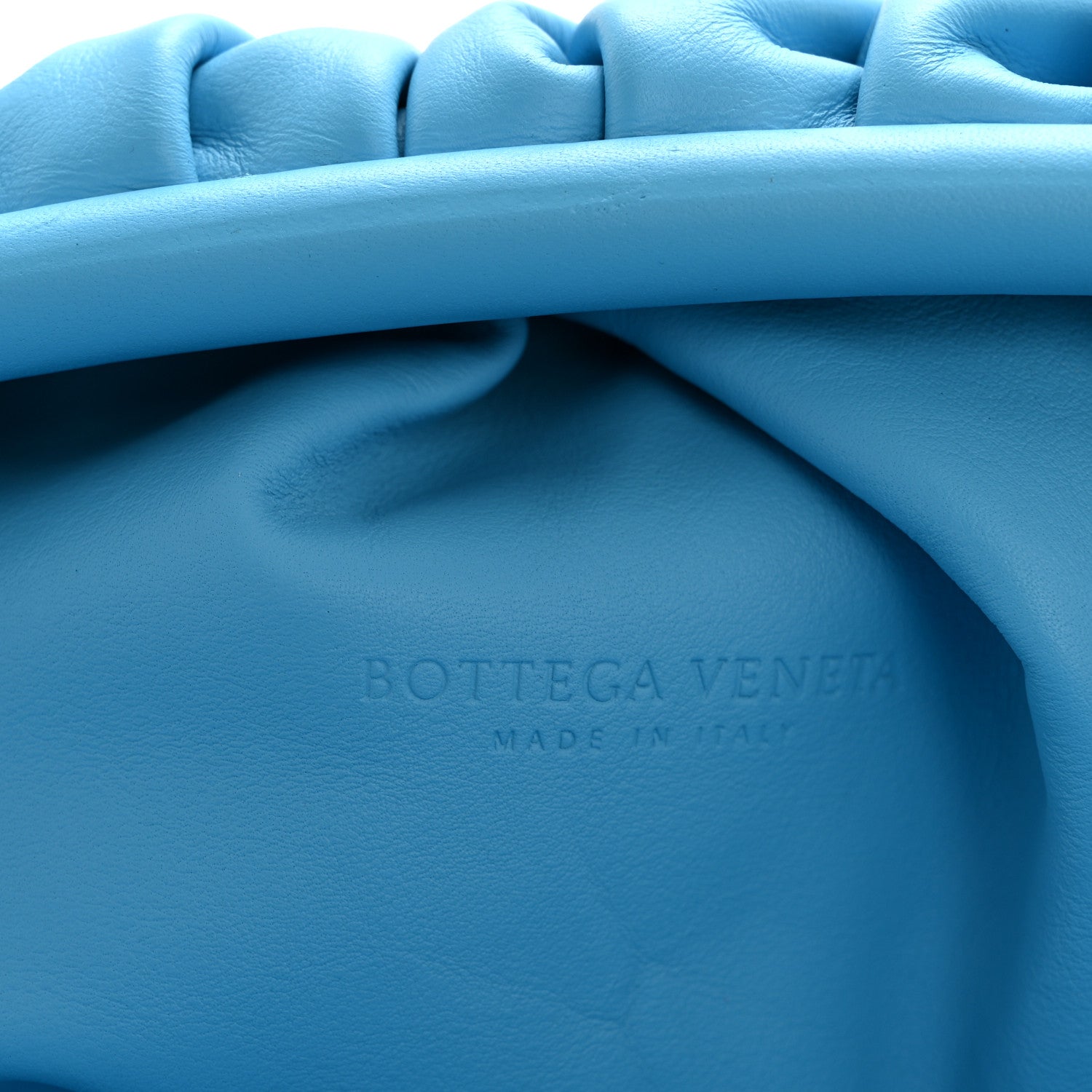 Smooth Butter Calf The Pouch Oversized Clutch Swimming Pool
