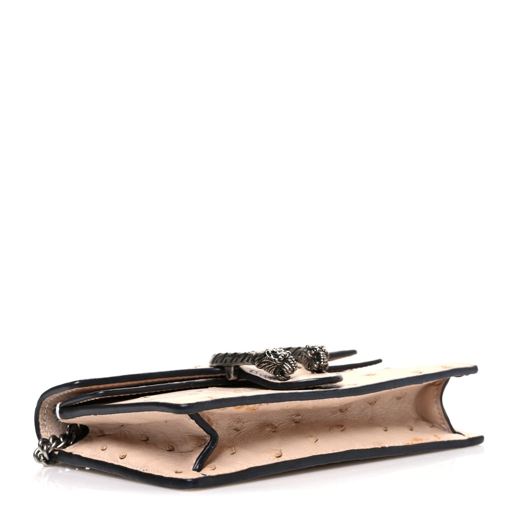 Ostrich Super Mini Dionysus Shoulder Bag Pink