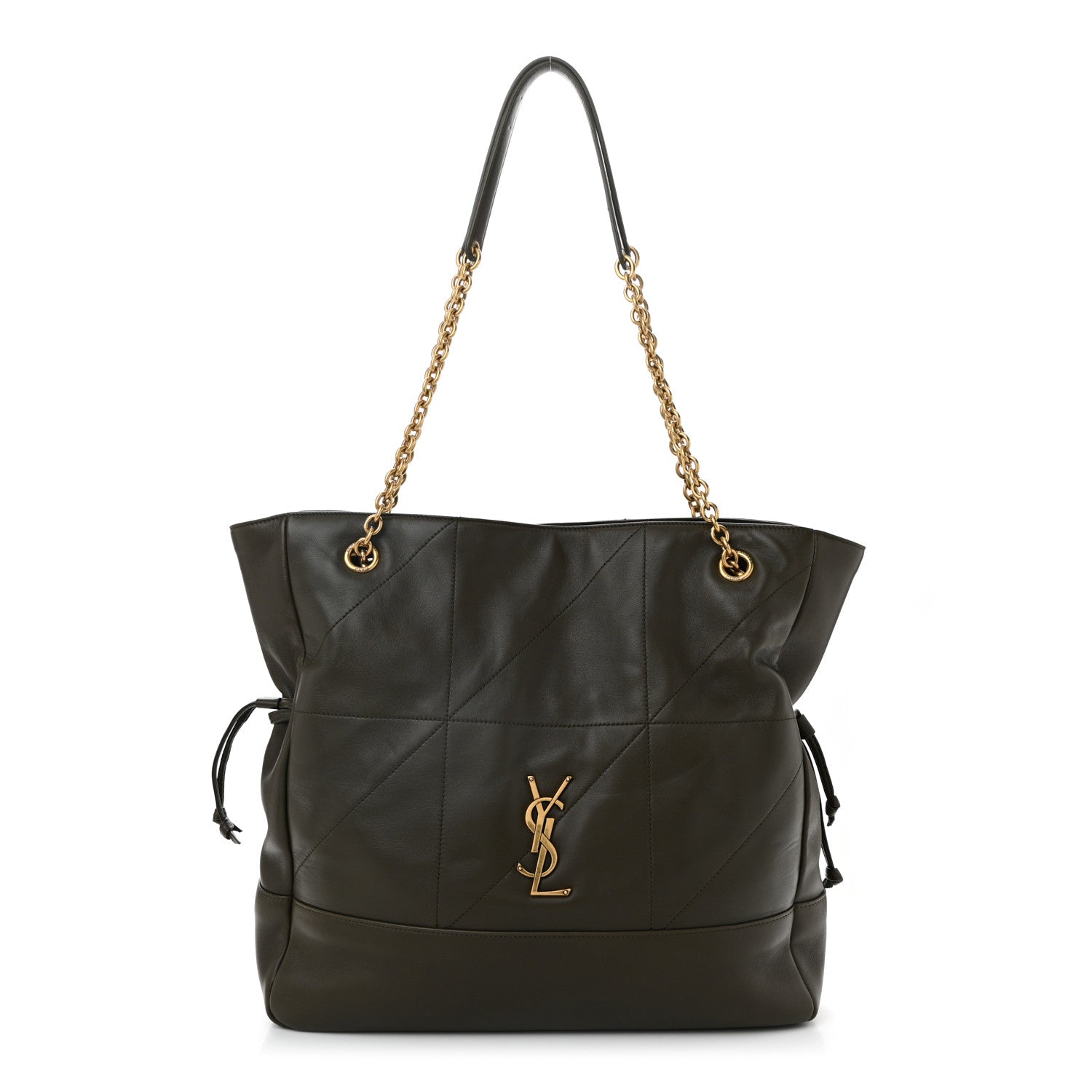 Lambskin Medium Jamie Shopping Tote Light Musk