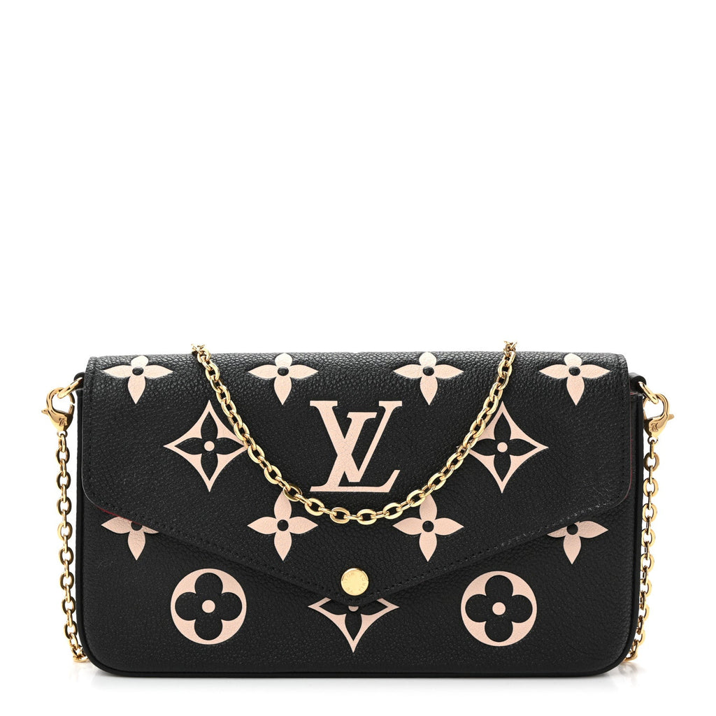 Empreinte Monogram Giant Felicie Pochette Black Beige
