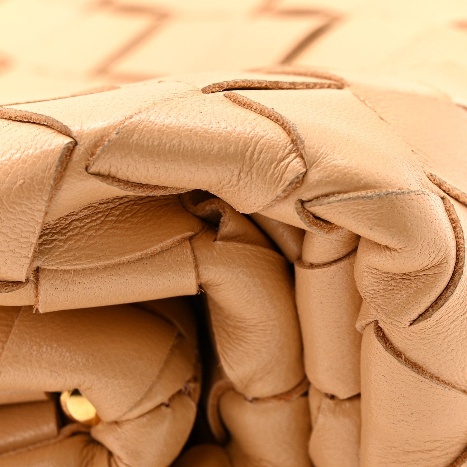 Nappa Intrecciato The Mini Pouch Almond