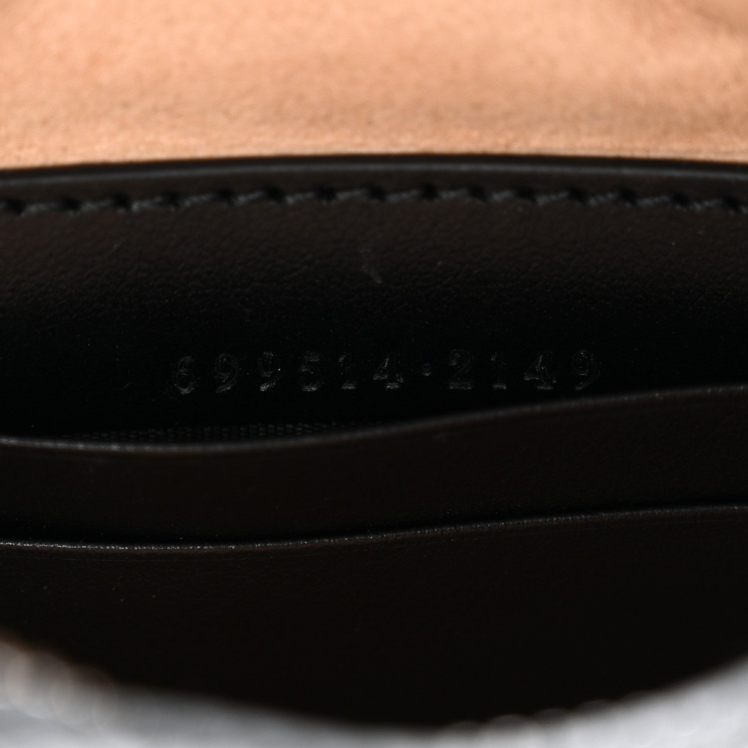 Calfskin Matelasse Chevron Mini GG Marmont Half Moon Hobo Black