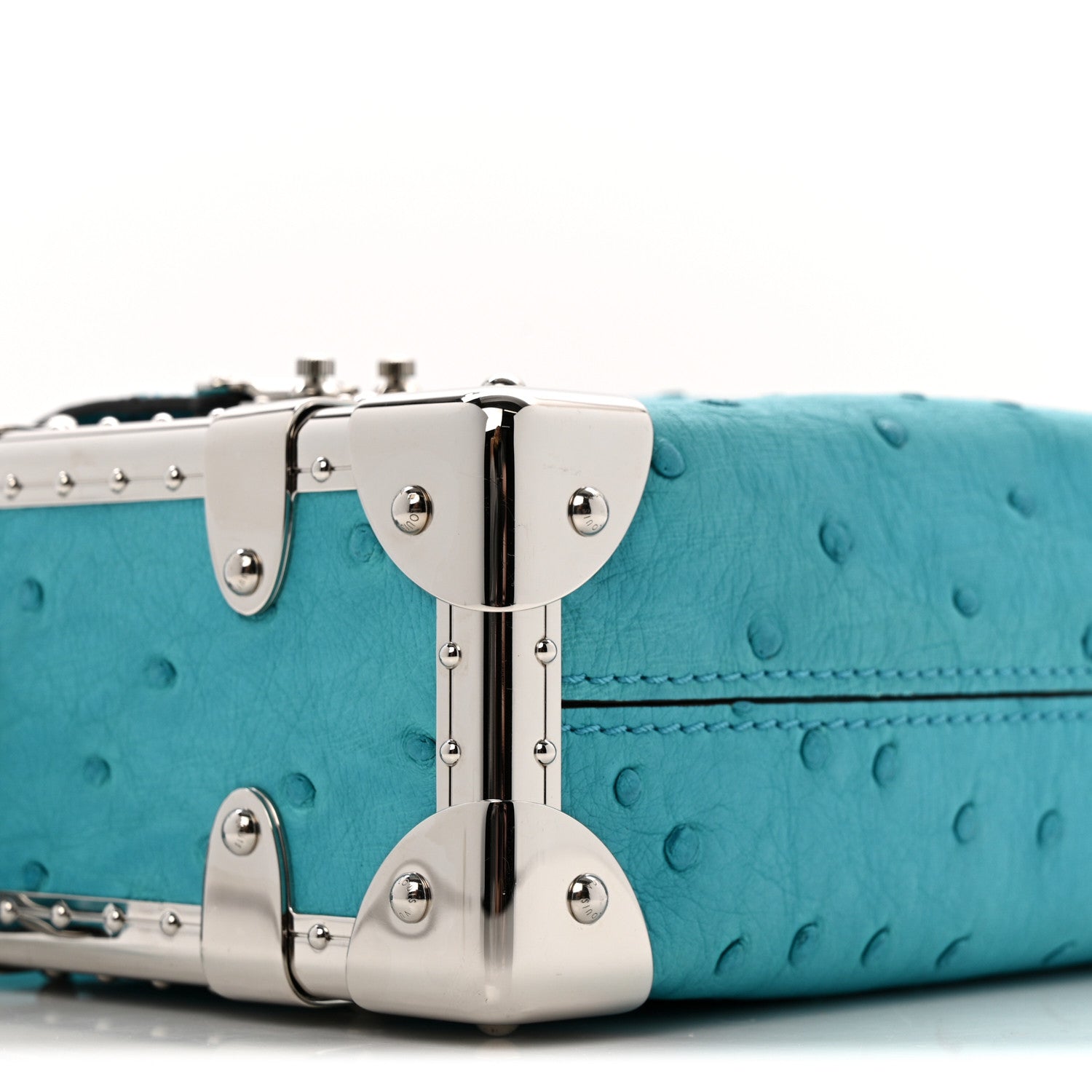 Ostrich Side Trunk PM Candy Blue