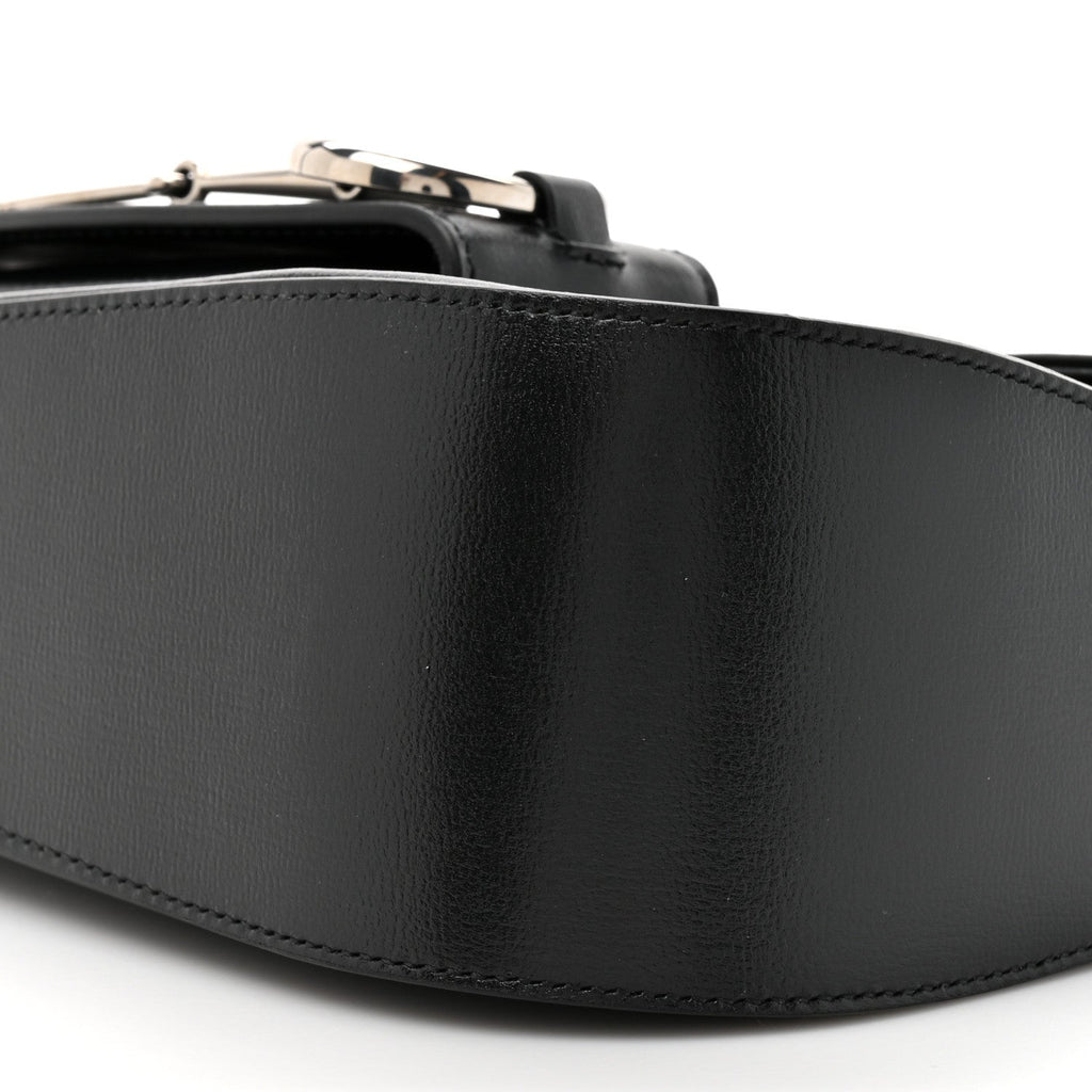 Demetra Small Horsebit 1955 Asymmetric Shoulder Bag Black