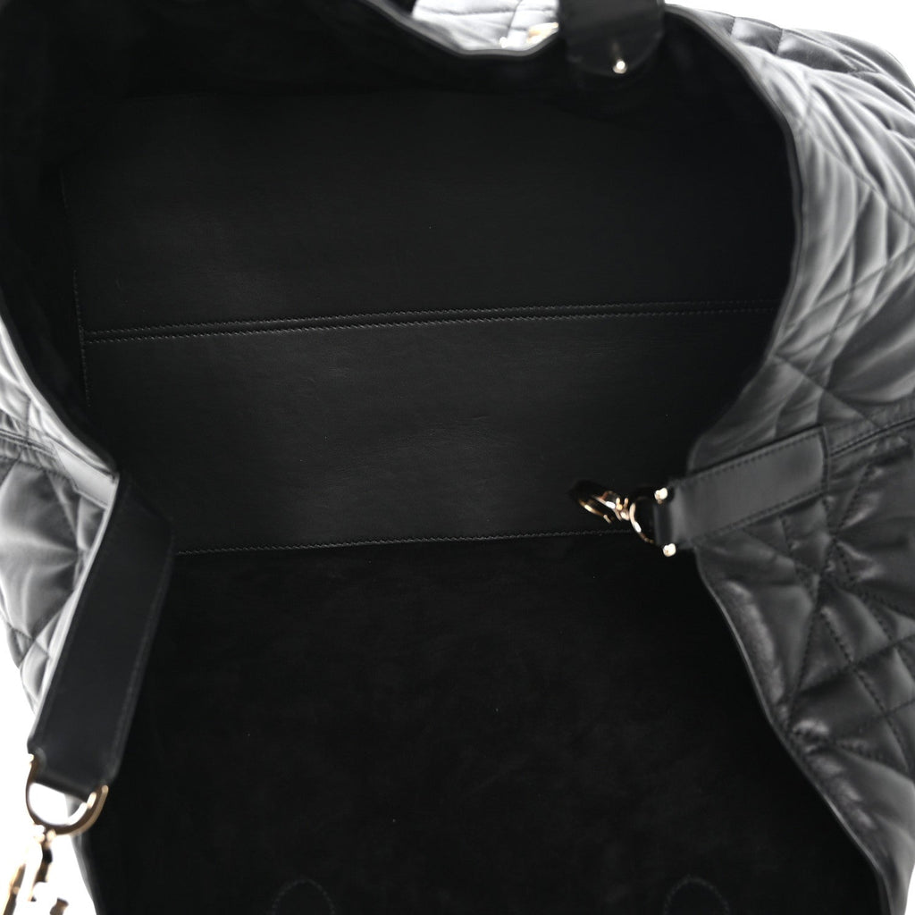 Calfskin Macrocannage Large Toujours Black