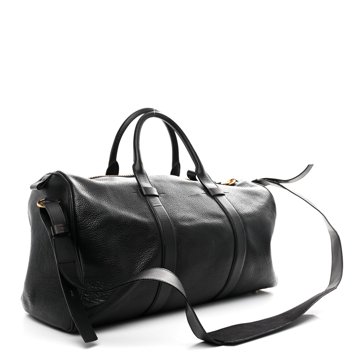 Calfskin Buckley Duffle Bag Black