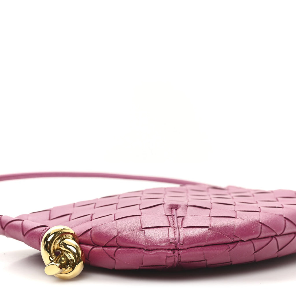 Nappa Intrecciato Mini Solstice Shoulder Bag Cinnabar