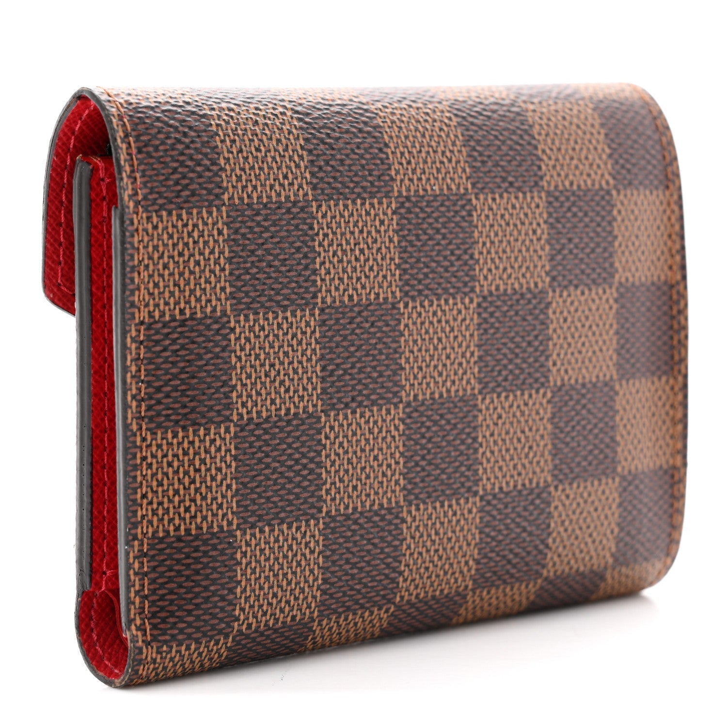 Damier Ebene Victorine Wallet Red