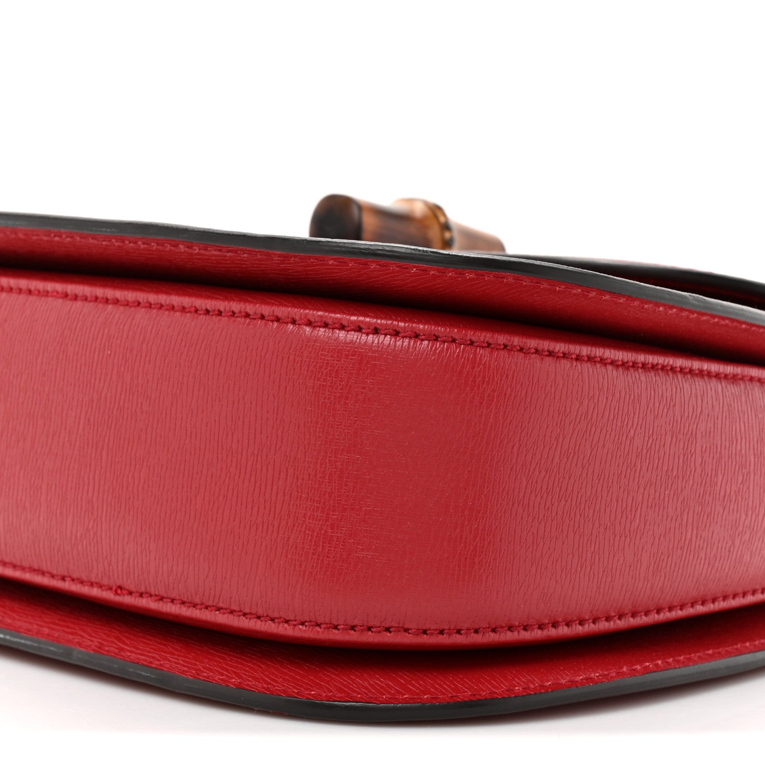 Shangai Calfskin Small Classic Bamboo Top Handle Bag Romantic Cerise
