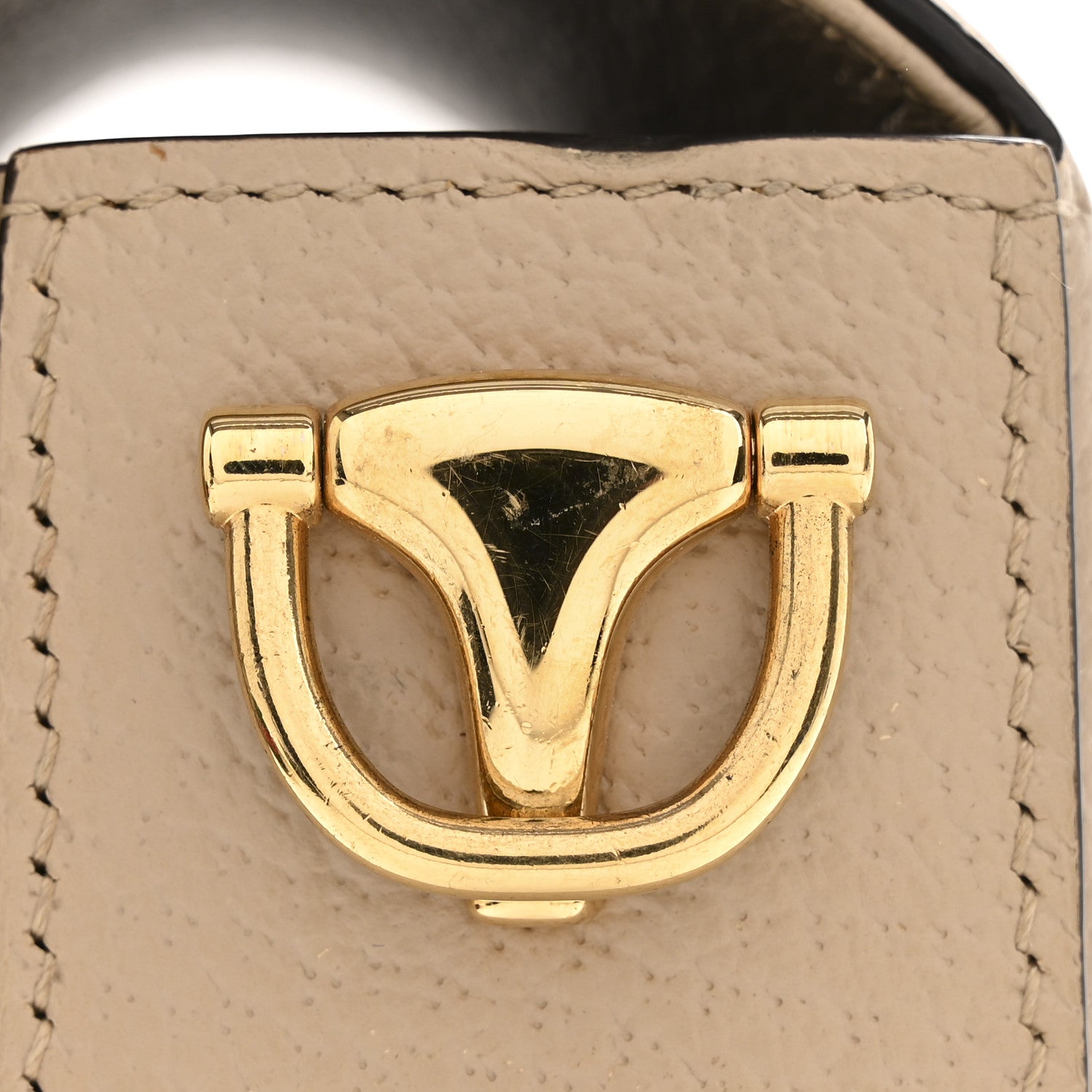 GG Supreme Monogram Textured Dollar Calfskin Web Mini Horsebit 1955 Shoulder Bag Beige Mystic White Oatmeal