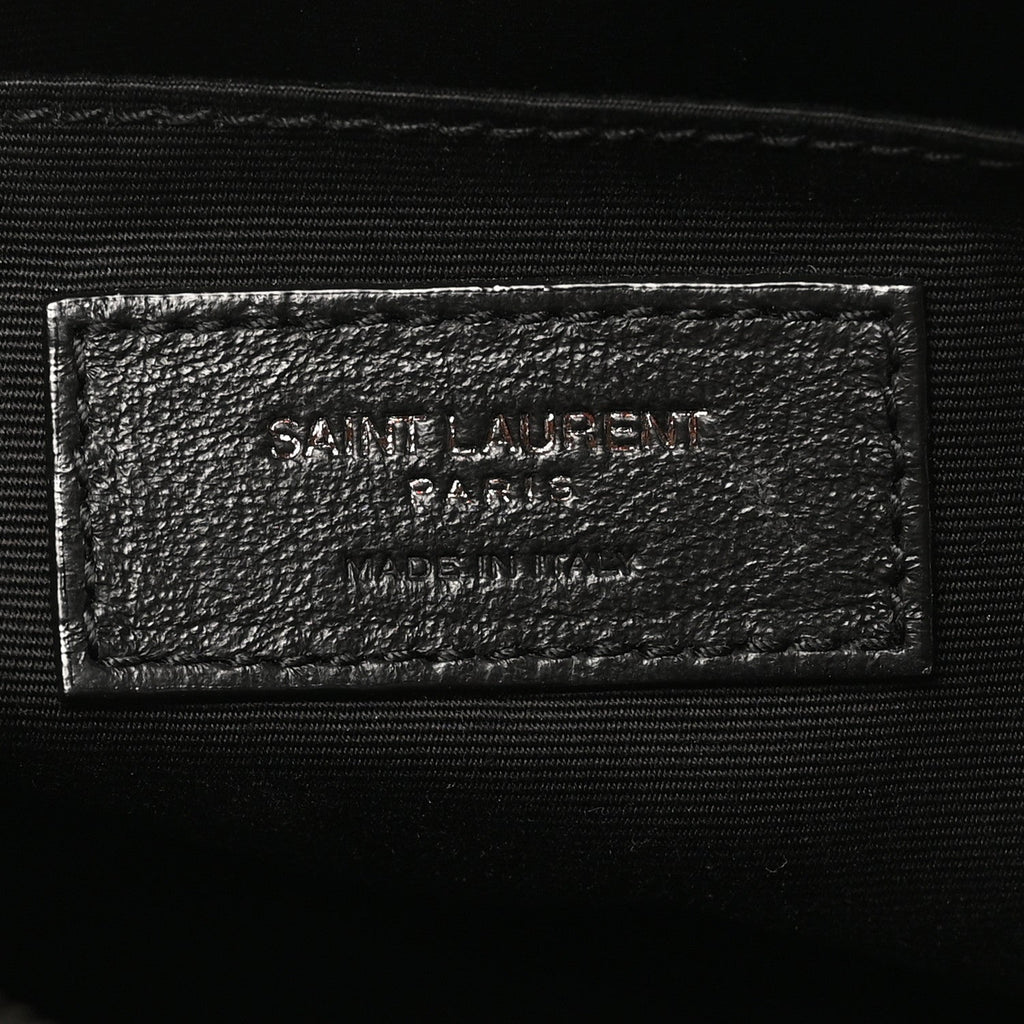 Calfskin Matelasse Monogram Lou Camera Bag Black
