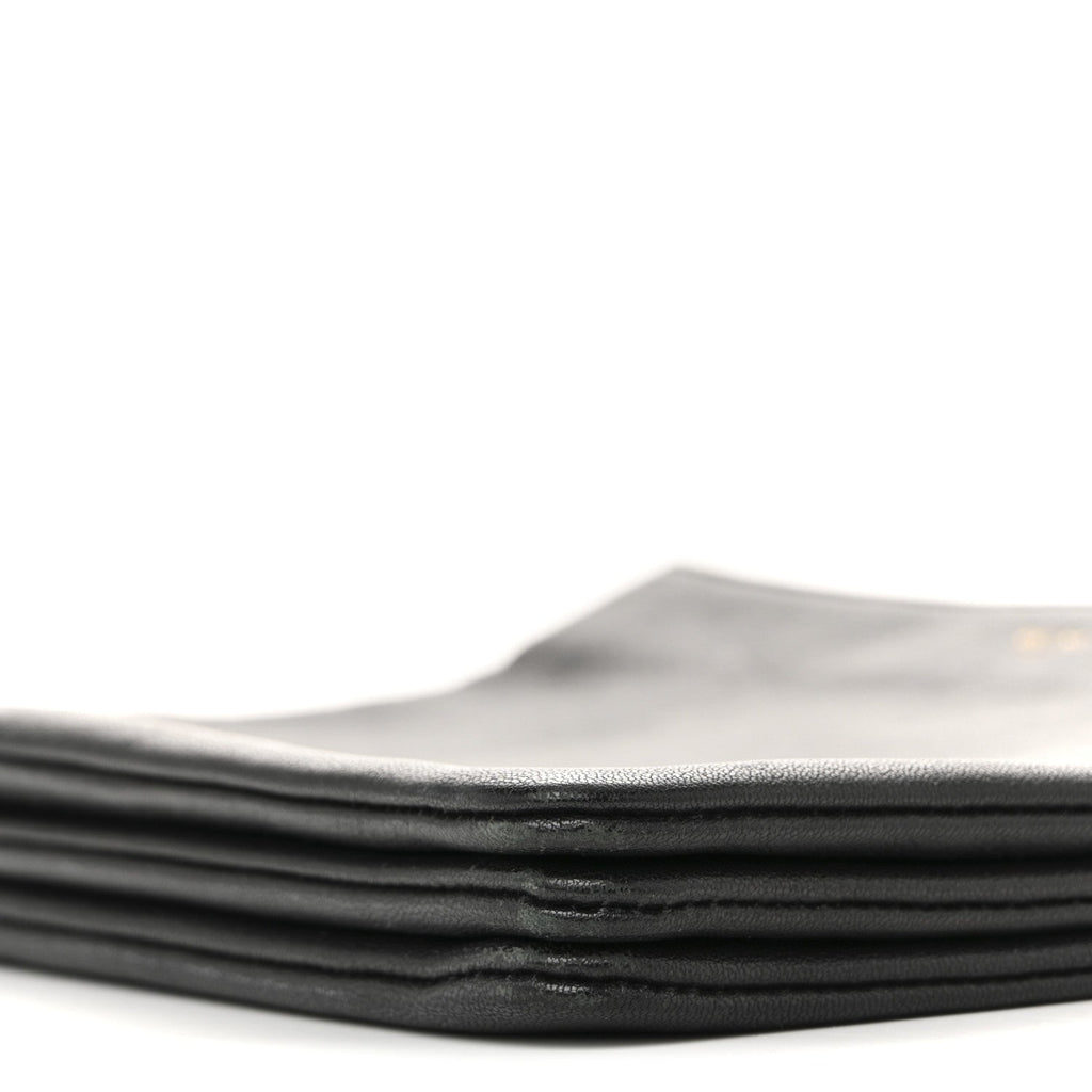 Lambskin Large Trio Crossbody Bag Black