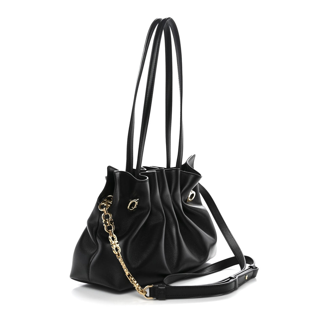 Nappa Small Soft Bag Black
