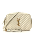 Calfskin Matelasse Monogram Lou Camera Bag Crema Soft