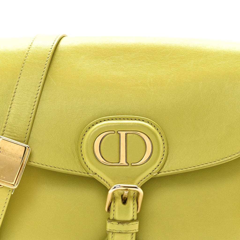 Box Calfskin Medium Bobby Flap Lime