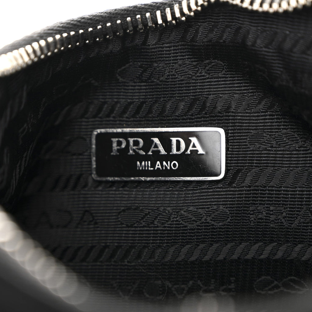 Tessuto Nylon Saffiano Mini Re-Edition 2005 Bag Black