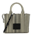 Calfskin Small The Monogram Tote Black White