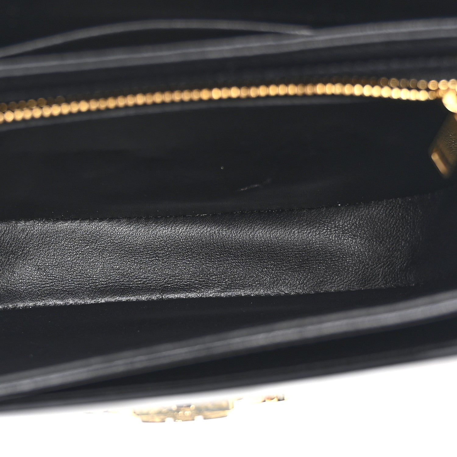 Shiny Calfskin Besace Clea Triomphe Black