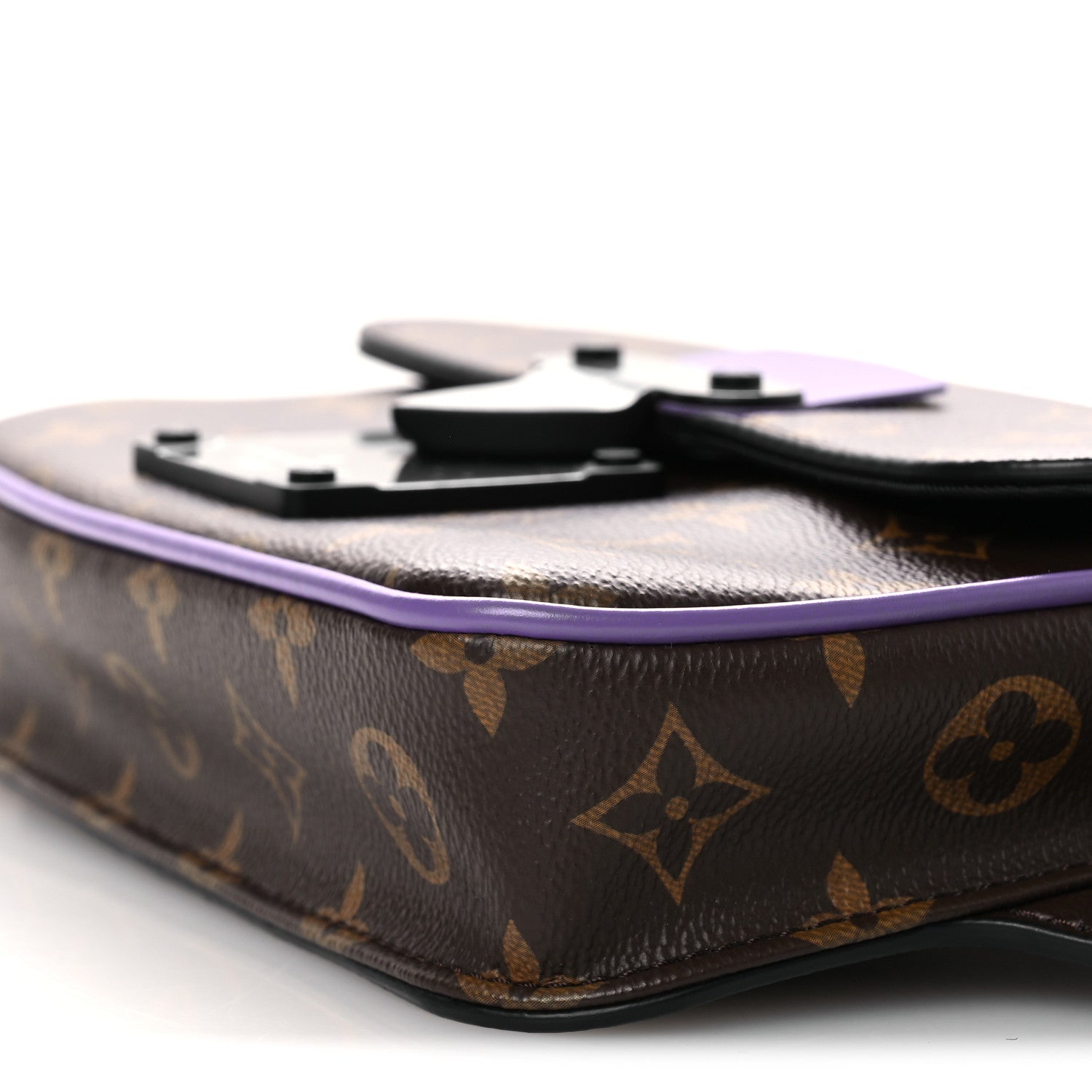 Monogram S Lock Sling Bag Purple