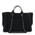 Canvas Medium Deauville Tote Black