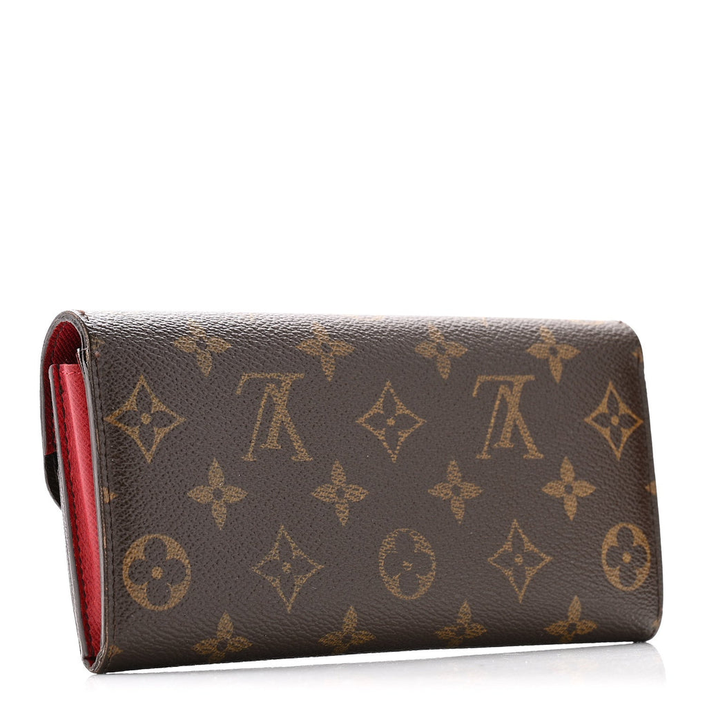 Monogram Emilie Wallet Rouge