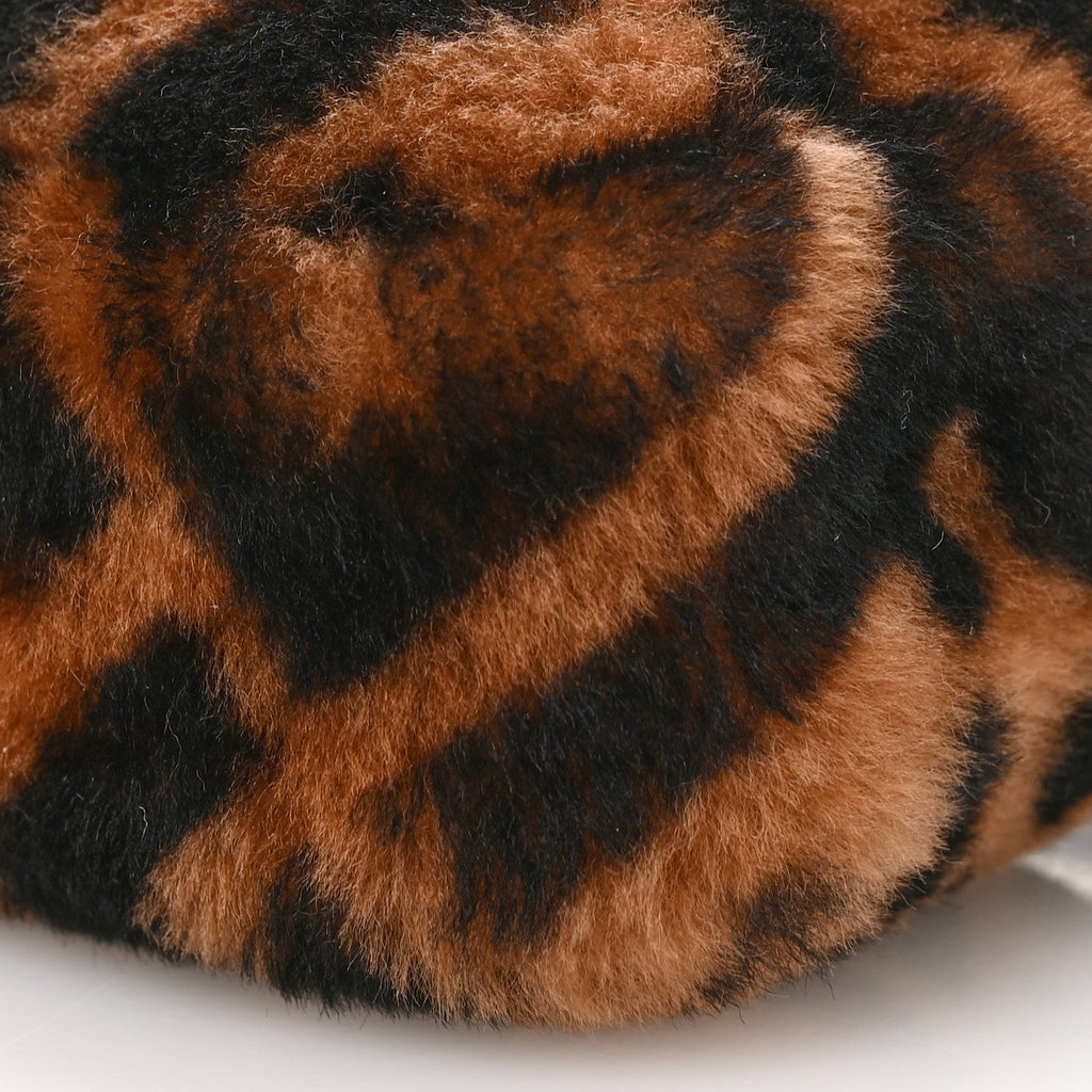 Shearling Vitello Dolce Macro FF 1974 Mini Tobacco Black
