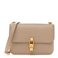Smooth Calfskin Le Carre Satchel Dark Beige