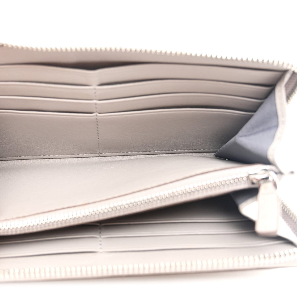 Calfskin Ottomar Monogram Klara Zip Wallet Dove