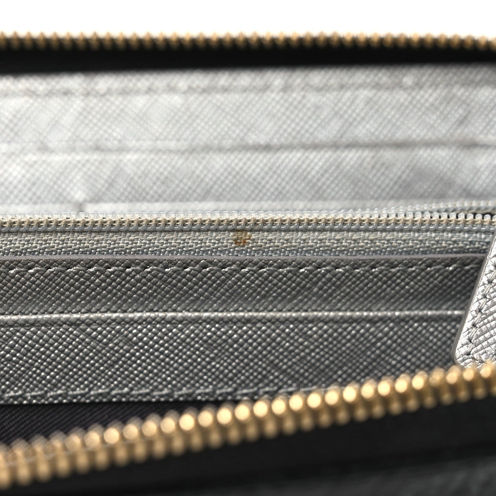 Visetos Large Zip Around Wallet Black