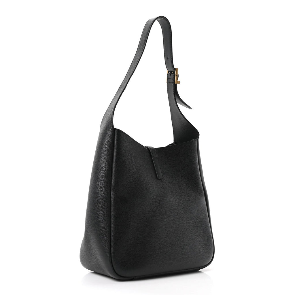 Smooth Calfskin Small Le 5 A 7 Soft Hobo Black