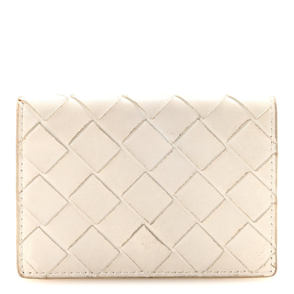 Nappa Intrecciato  Holder White