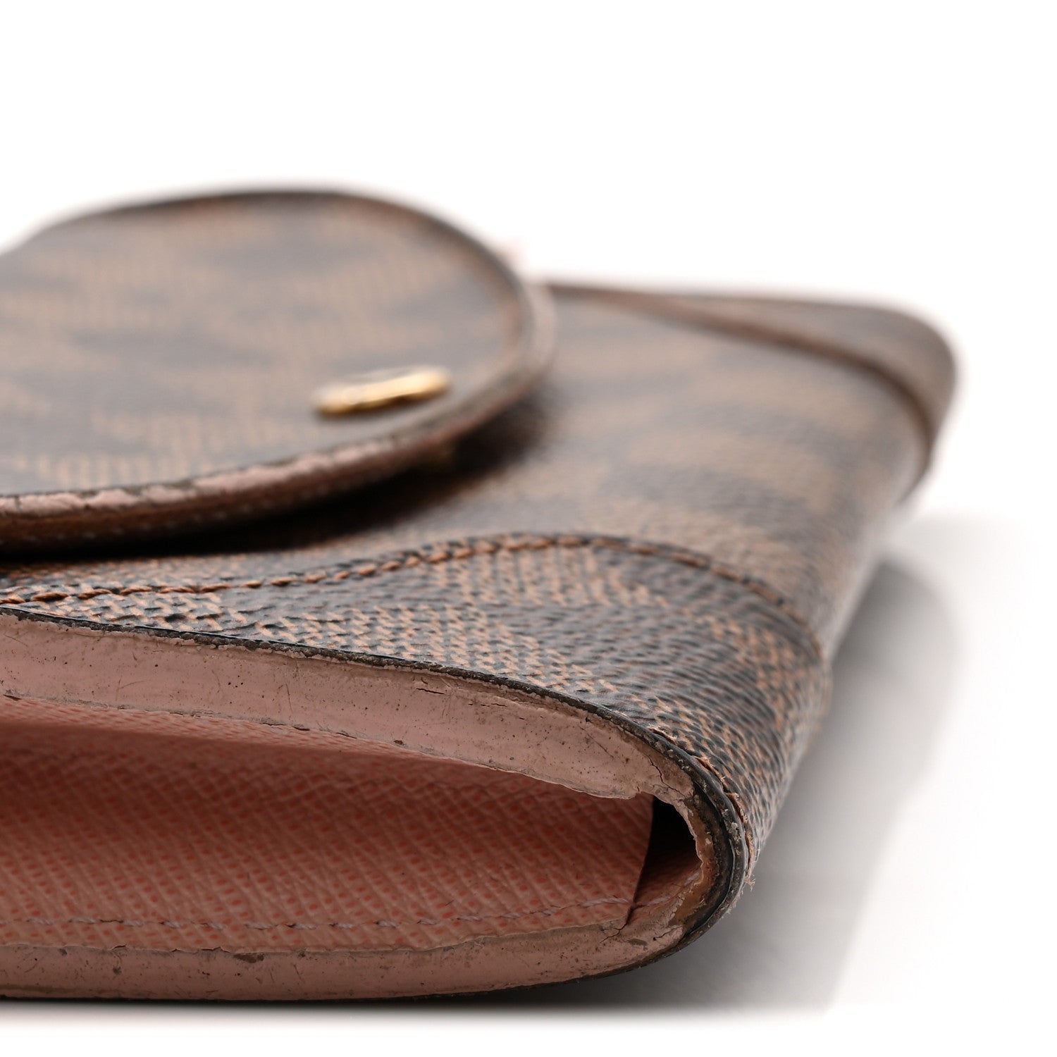 Damier Ebene Caissa Wallet Rose Ballerine