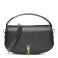 Box Calfskin Voltaire Top Handle Crossbody Bag Black