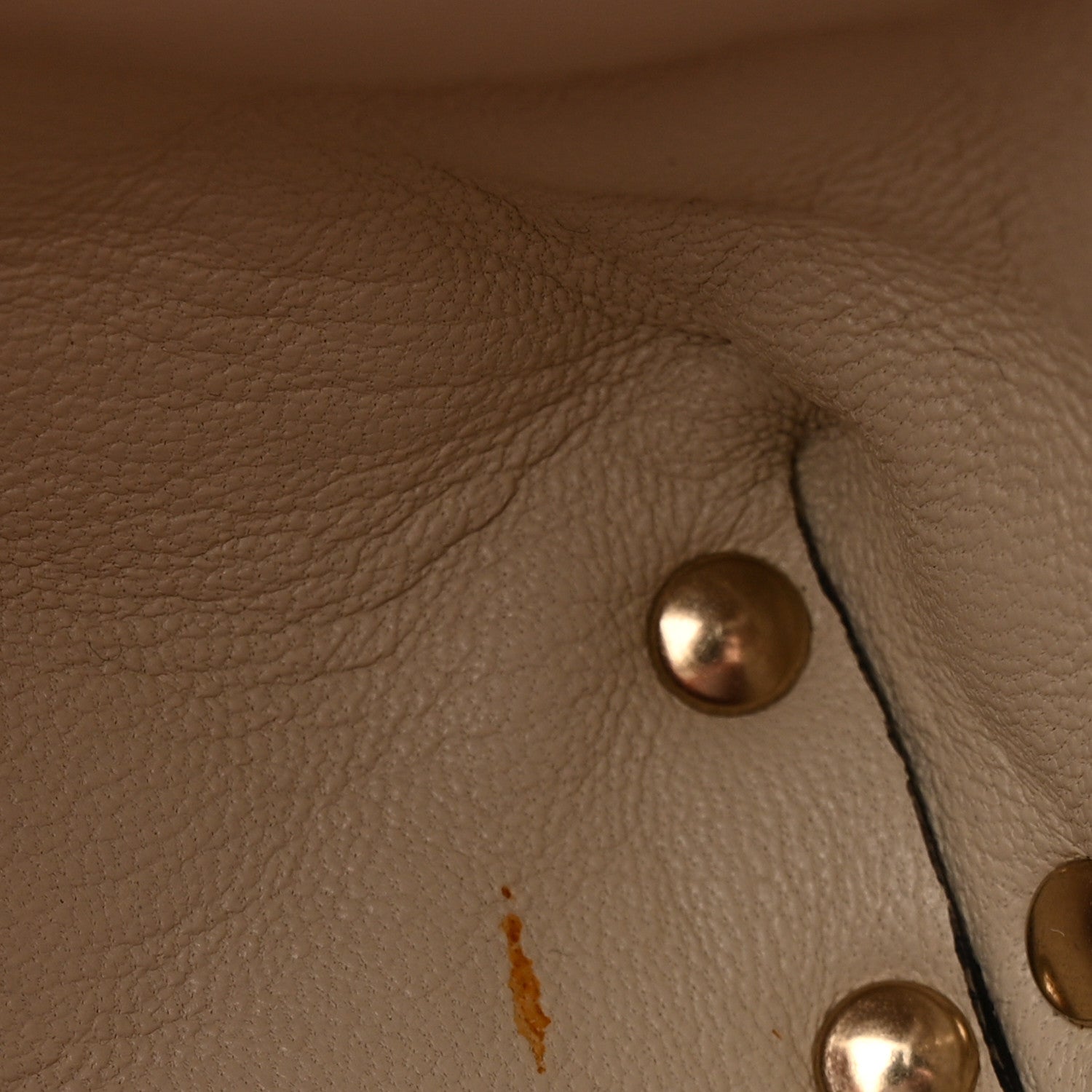 Lambskin Rockstud Spike Belt Bag 85 Ivory