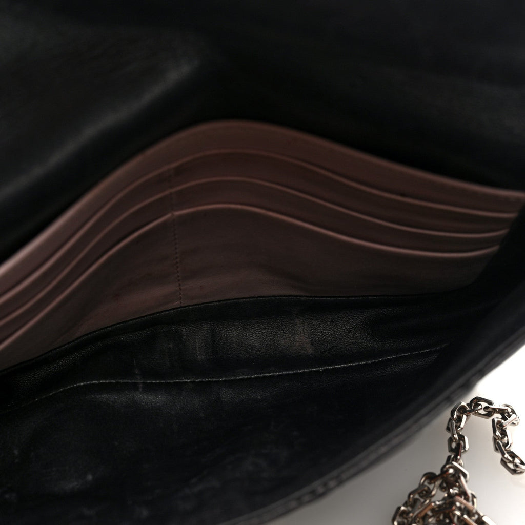 Lambskin Cannage Miss Dior Promenade Pouch Black