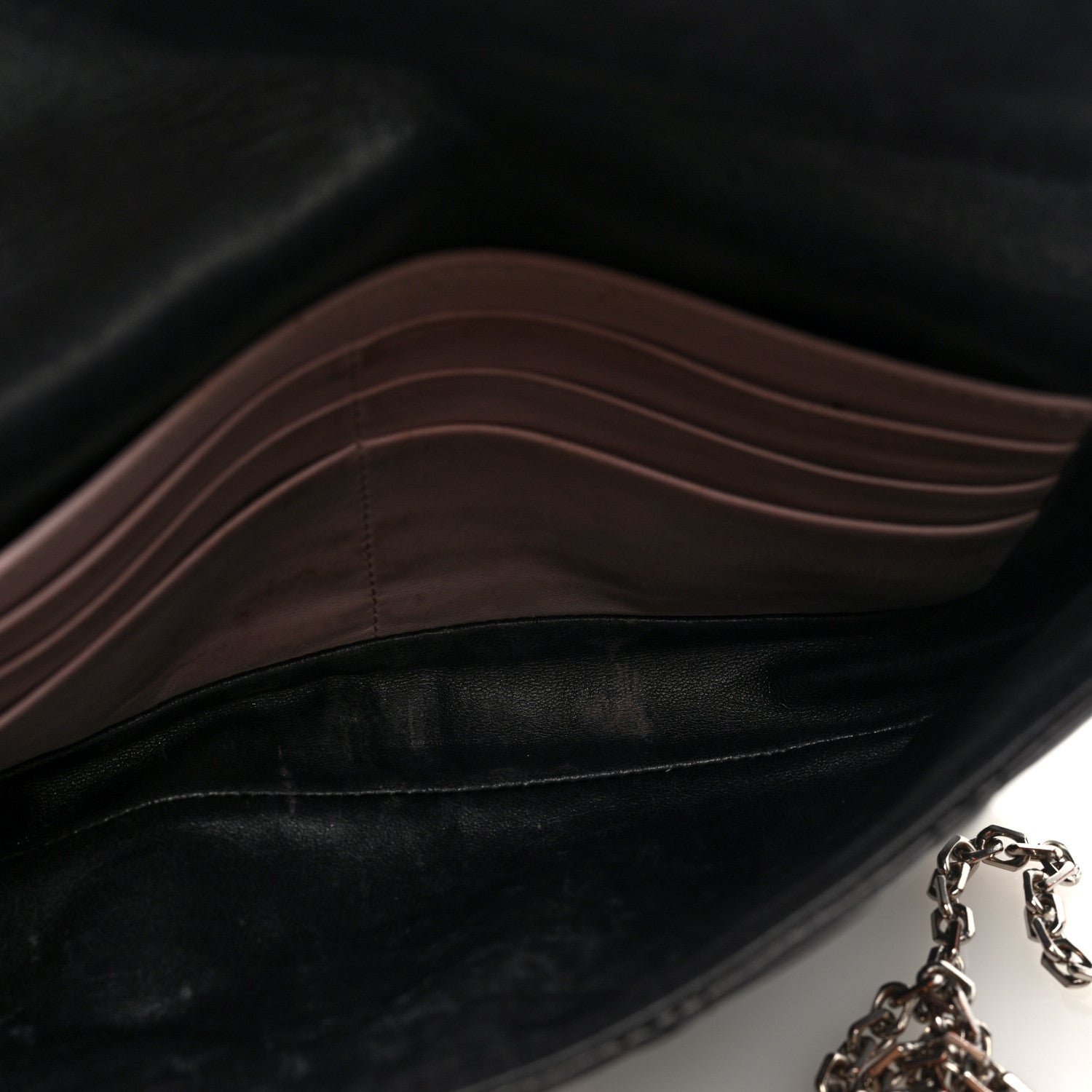 Lambskin Cannage Miss Dior Promenade Pouch Black
