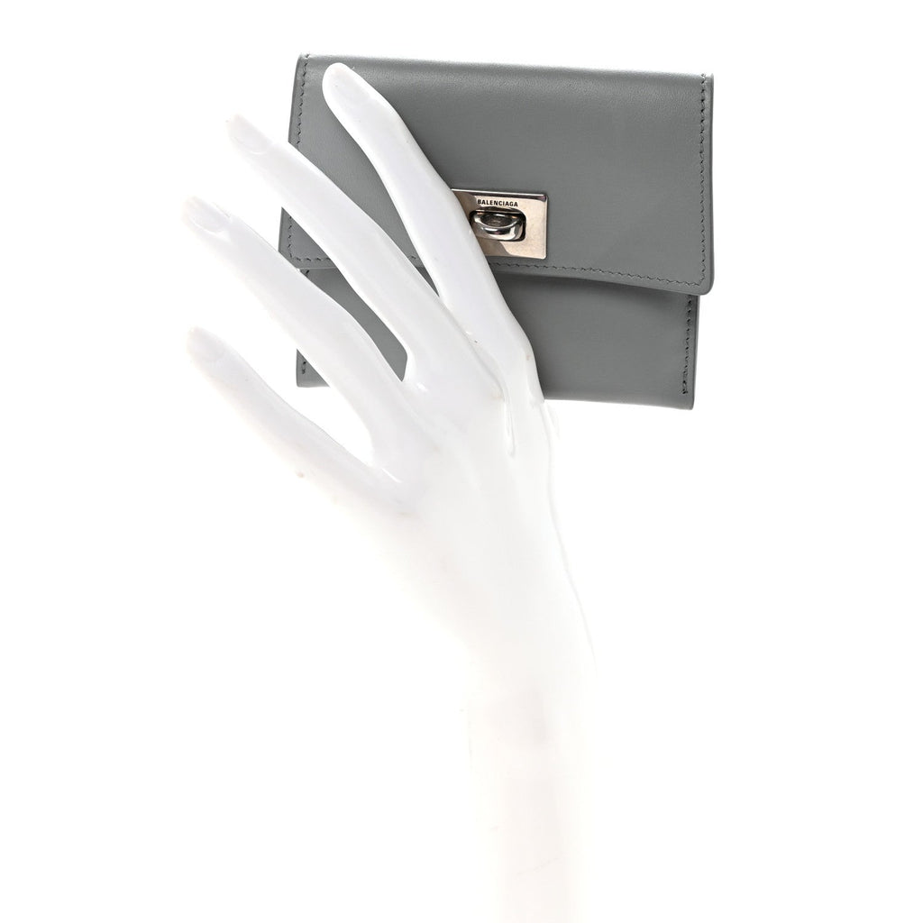 Smooth Calfskin Rodeo Flap  Holder Cloud Grey
